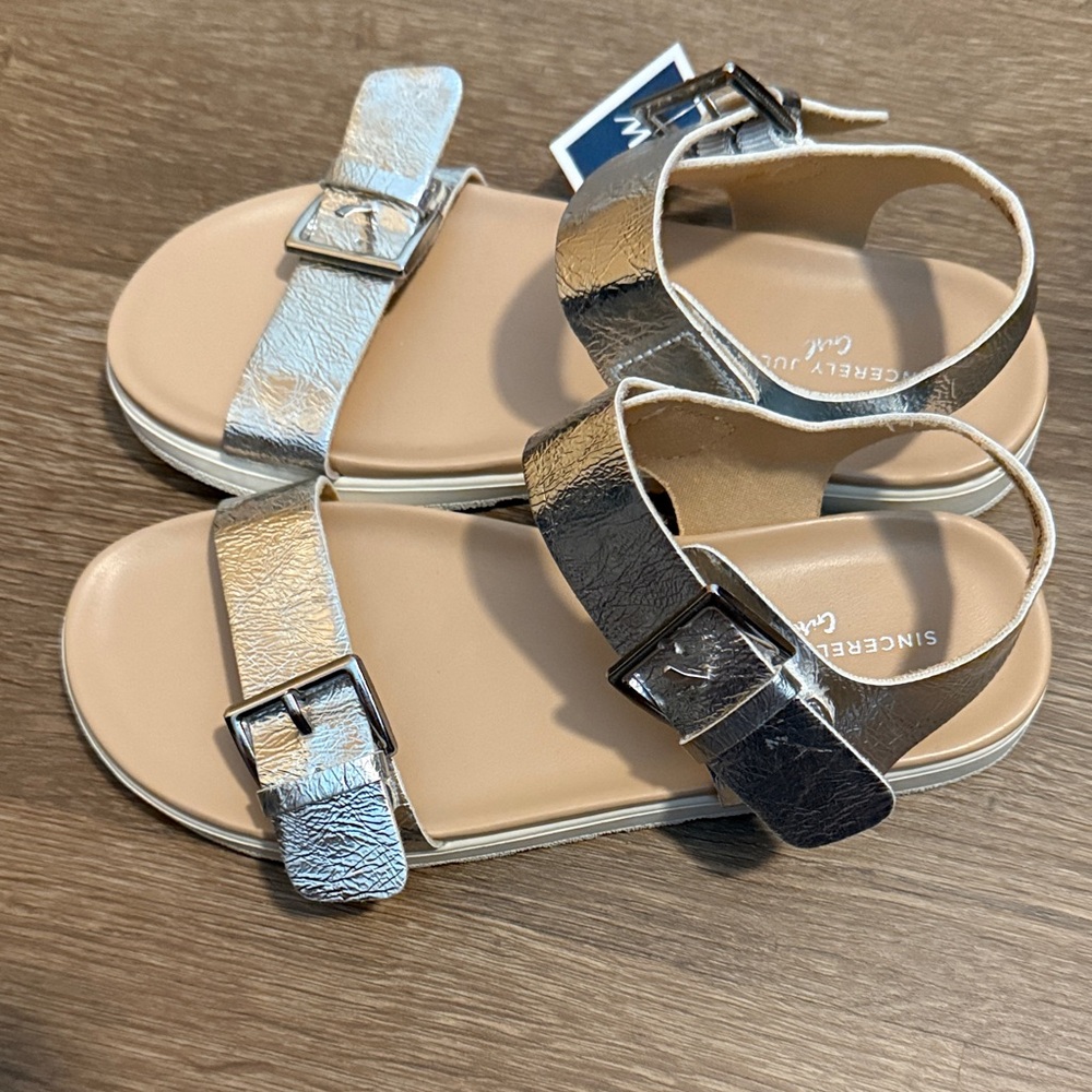 Sincerely Jules Kids Gold and Silver Sandals